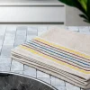 HOMLA Ręcznik Mikasa Bezowy Z Kolorowymi Paskami 50X90Cm Discount