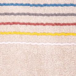 HOMLA Ręcznik Mikasa Bezowy Z Kolorowymi Paskami 70X130Cm Sale
