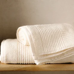 HOMLA Ręcznik Naltio W Paski 70X130 Cm Ecru Discount