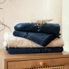 HOMLA Ręcznik Rines Z Paskami Lureksowymi 70X130Cm Granatowy Online