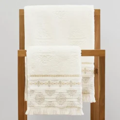 HOMLA Ręcznik Solta Z Fredzlami 50X90Cm Ecru