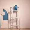 HOMLA Regal Malmi Metalowy 35X35X101,5 Cm Bialy Outlet