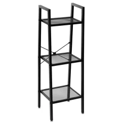 HOMLA Regal Malmi Metalowy 35X35X101,5 Cm Czarny New