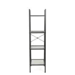 HOMLA Regal Malmi Metalowy 35X35X135 Cm Czarny Outlet