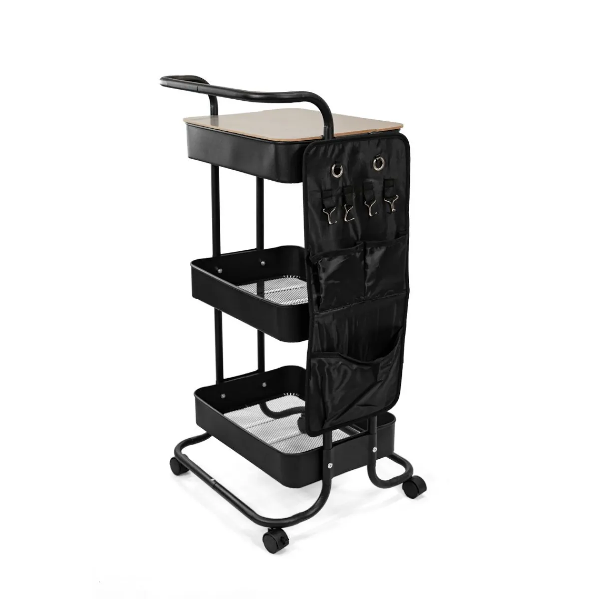 HOMLA Regal Na Kolkach Hylla Metalowy 90X43X42Cm Czarny Discount