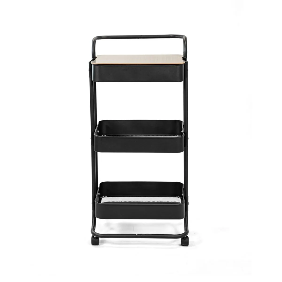 HOMLA Regal Na Kolkach Hylla Metalowy 90X43X42Cm Czarny Discount