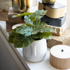 HOMLA Roslina Monstera Sztuczna 29 Cm Zielony Outlet