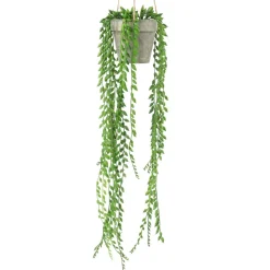 HOMLA Roslina Sztuczna Sencio W Donicy Wiszaca 10X10X54 Cm Zielony Clearance