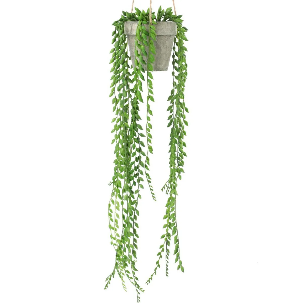 HOMLA Roslina Sztuczna Sencio W Donicy Wiszaca 10X10X54 Cm Zielony Clearance