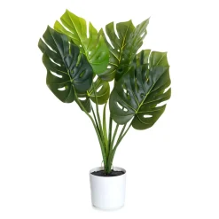 HOMLA Roslina Sztuczna Tropical Zone Palma W Bialej Donicy 75 Cm Discount