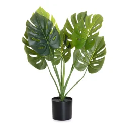 HOMLA Roslina Sztuczna Tropical Zone Monstera W Czarnej Donicy 75 Cm Hot