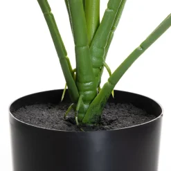 HOMLA Roslina Sztuczna Tropical Zone Monstera W Czarnej Donicy 75 Cm Hot