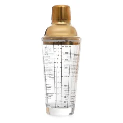 HOMLA Shaker Alcole Ze Zlotym Wieczkiem 0,4 L Przezroczysty Online