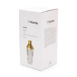 HOMLA Shaker Alcole Ze Zlotym Wieczkiem 0,4 L Przezroczysty Online