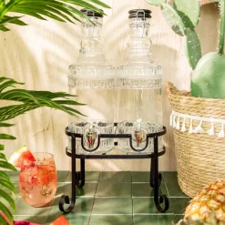 HOMLA Sloik Emica Z Kranikiem Podwojny Z Czarnym Wieczkiem 2X2L Sale
