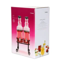 HOMLA Sloik Emica Z Kranikiem Podwojny Z Czarnym Wieczkiem 2X2L Sale