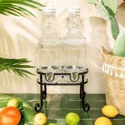 HOMLA Sloik Emica Z Kranikiem Podwojny 2X2L Przezroczysty Hot