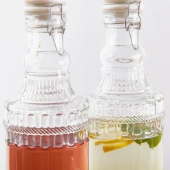 HOMLA Sloik Emica Z Kranikiem Podwojny 2X2L Przezroczysty Hot