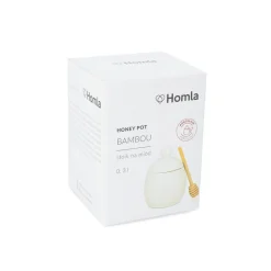 HOMLA Sloik Fincan Na Miod 0,3 L Bialy Clearance