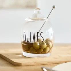 HOMLA Sloik Liven Na Oliwki Z Lyzka 0,5 L Przezroczysty Outlet