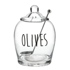 HOMLA Sloik Liven Na Oliwki Z Lyzka 0,5 L Przezroczysty Outlet
