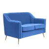 HOMLA Sofa Avant Sofa 2-Osobowa, Welurowa Granatowa 127X82X81.5 Cm Online