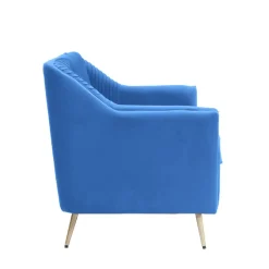 HOMLA Sofa Avant Sofa 2-Osobowa, Welurowa Granatowa 127X82X81.5 Cm Online