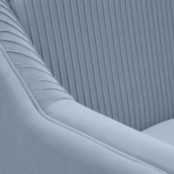 HOMLA Sofa Avant Sofa 2-Osobowa, Welurowa Szara 127X82X81.5 Cm Online