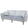 HOMLA Sofa Canto 3-Osobowa, Z Funkcja Spania, Welurowa Szara 199X90X85 Cm Online