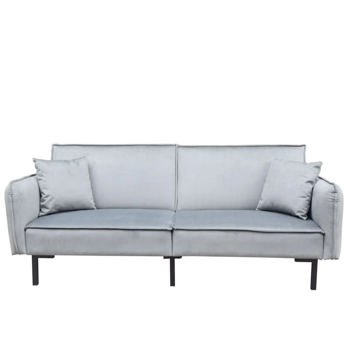 HOMLA Sofa Canto 3-Osobowa, Z Funkcja Spania, Welurowa Szara 199X90X85 Cm Online