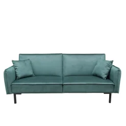 HOMLA Sofa Canto 3-Osobowa, Z Funkcja Spania, Welurowa Zielona 199X90X85 Cm Hot