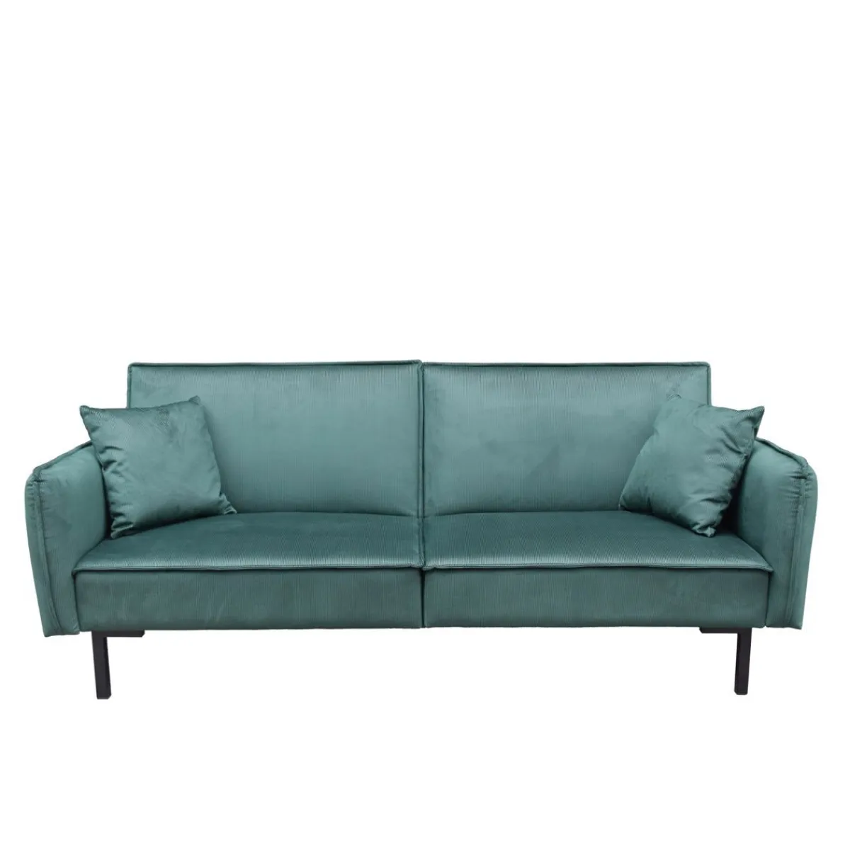 HOMLA Sofa Canto 3-Osobowa, Z Funkcja Spania, Welurowa Zielona 199X90X85 Cm Hot