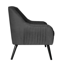 HOMLA Sofa Ella W Tkaninie Ciemnoszara 122X70X84 Cm Szary Online