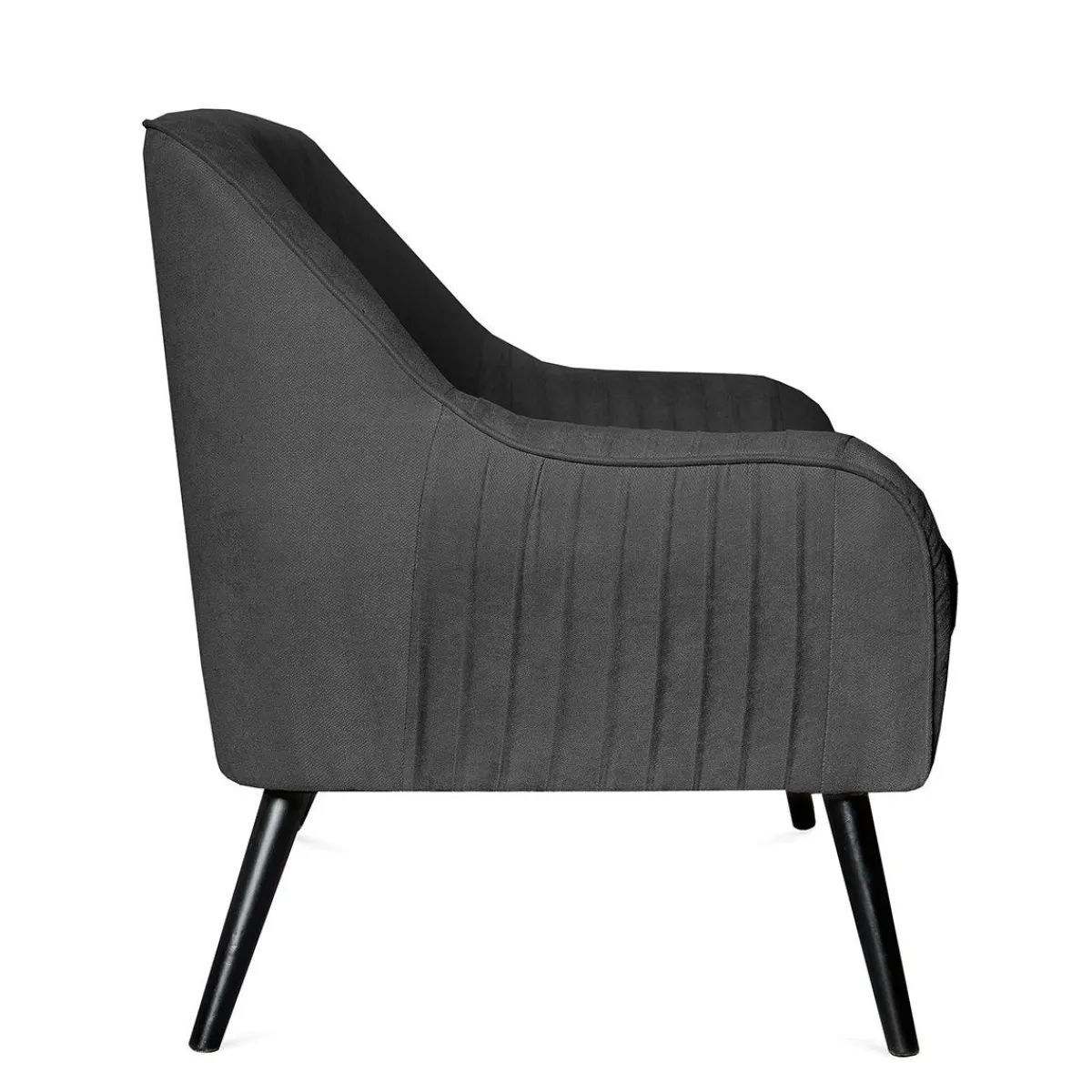 HOMLA Sofa Ella W Tkaninie Ciemnoszara 122X70X84 Cm Szary Online