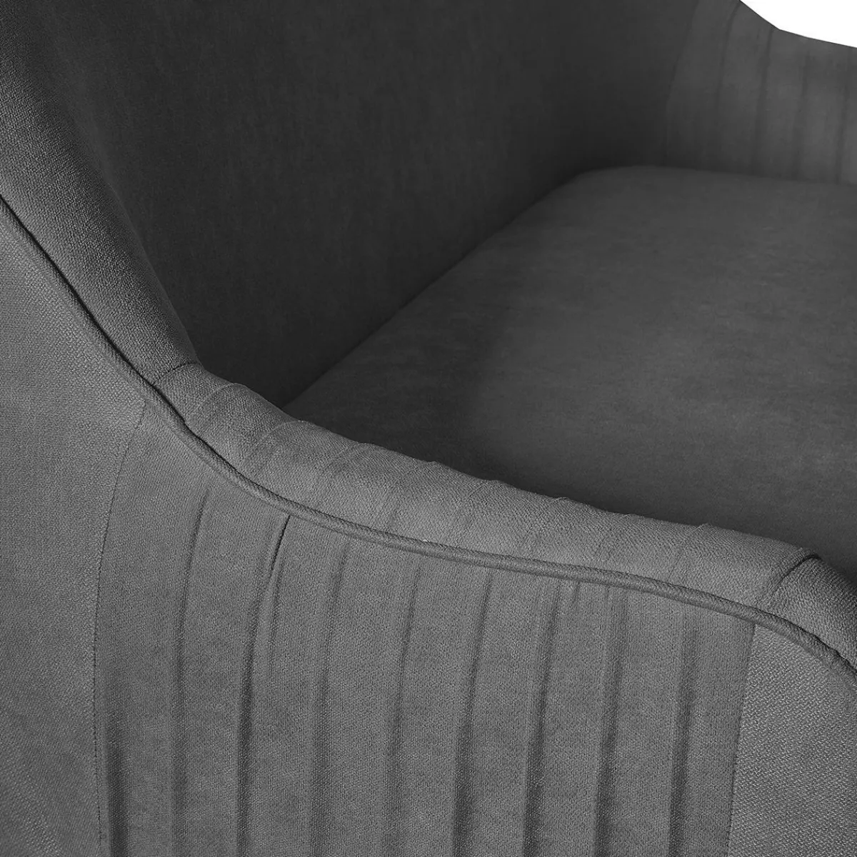 HOMLA Sofa Ella W Tkaninie Ciemnoszara 122X70X84 Cm Szary Online