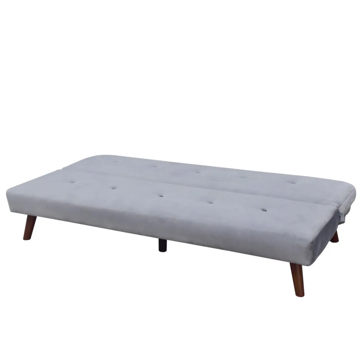 HOMLA Sofa Rinko Sofa 3-Osobowa, Z Funkcja Spania, Welurowa Ciemnoszara 195X81X74 Cm Outlet