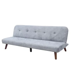 HOMLA Sofa Rinko Sofa 3-Osobowa, Z Funkcja Spania, Ciemnoszara 195X81X74 Cm Best