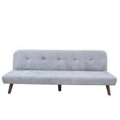 HOMLA Sofa Rinko Sofa 3-Osobowa, Z Funkcja Spania, Ciemnoszara 195X81X74 Cm Best