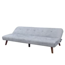 HOMLA Sofa Rinko Sofa 3-Osobowa, Z Funkcja Spania, Ciemnoszara 195X81X74 Cm Best