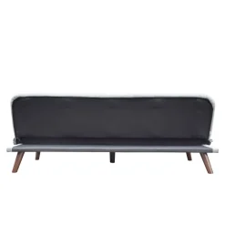 HOMLA Sofa Rinko Sofa 3-Osobowa, Z Funkcja Spania, Ciemnoszara 195X81X74 Cm Best
