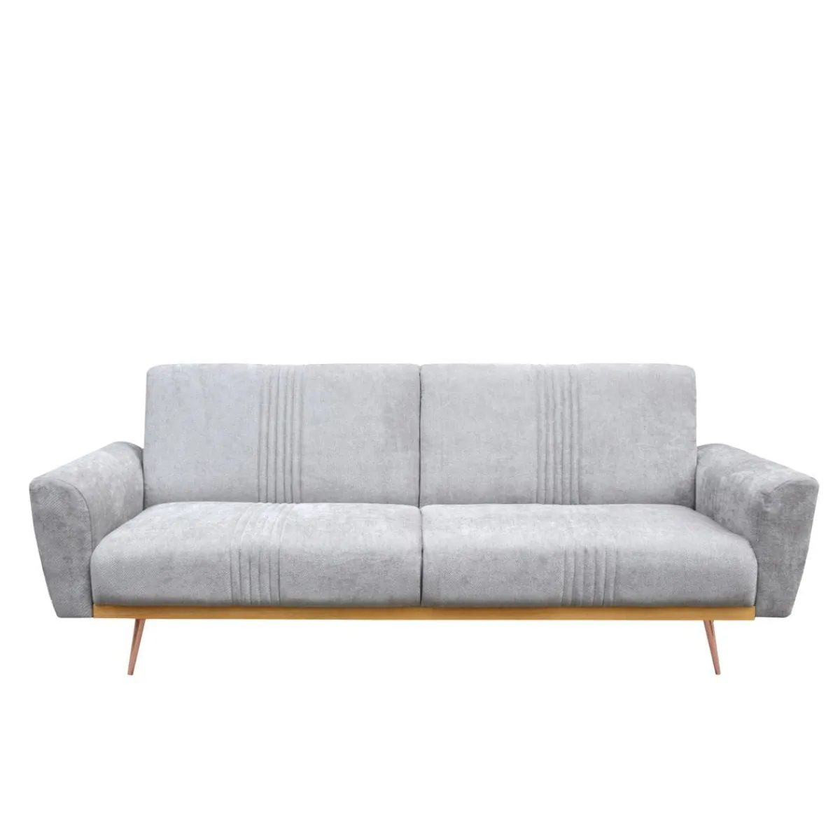 HOMLA Sofa Samtige 3-Osobowa, Z Funkcja Spania, Szara 212X84X86.5 Cm Hot