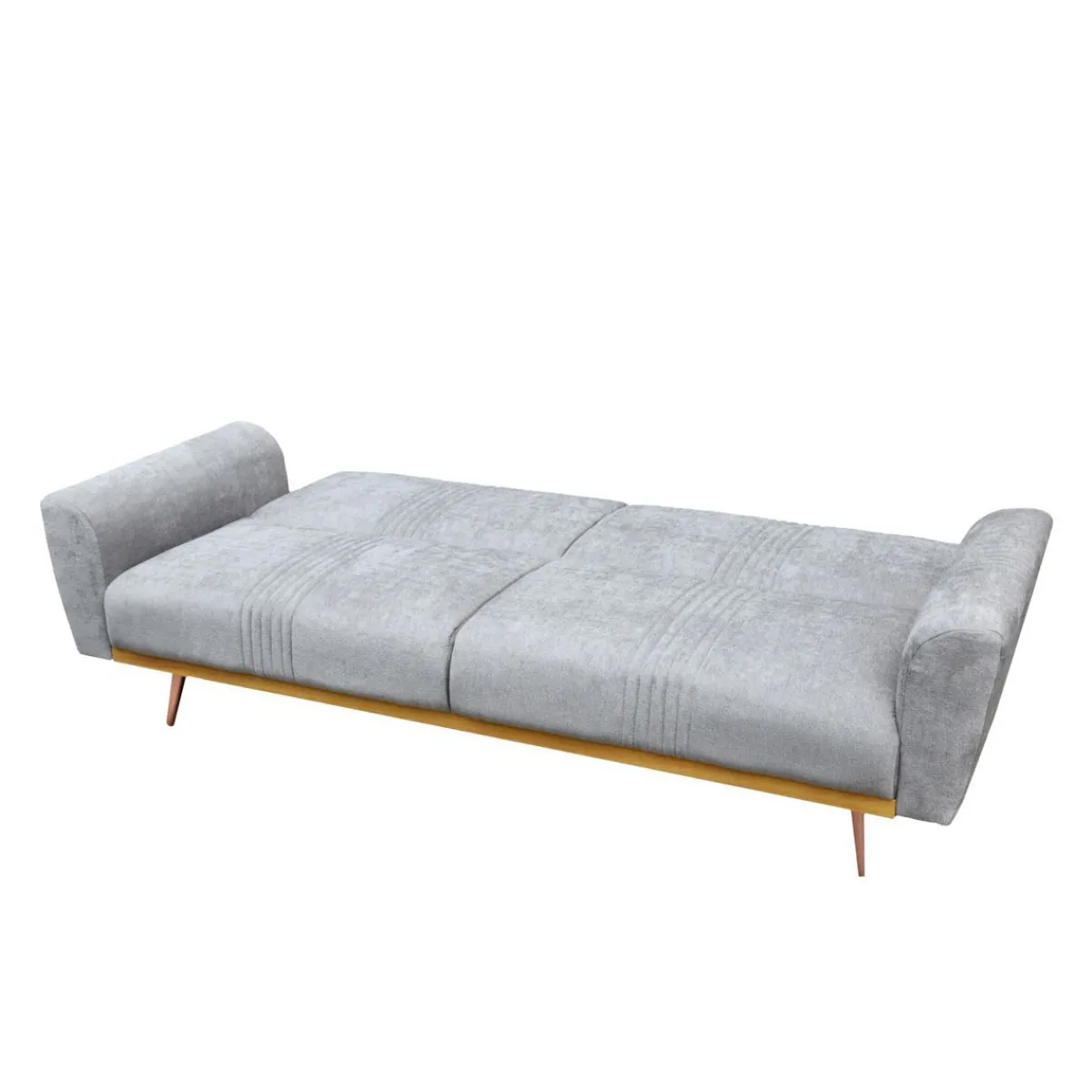 HOMLA Sofa Samtige 3-Osobowa, Z Funkcja Spania, Szara 212X84X86.5 Cm Hot