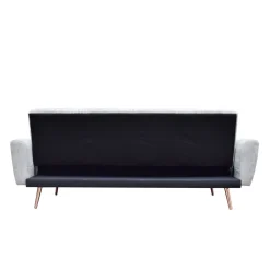 HOMLA Sofa Samtige 3-Osobowa, Z Funkcja Spania, Szara 212X84X86.5 Cm Hot