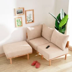 HOMLA Sofa Seri Modulowa Bezowa 74X86X86 Cm Hot