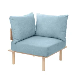 HOMLA Sofa Seri Modulowa Niebieska 74X86X86 Cm Outlet