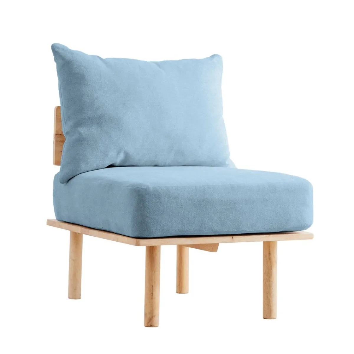 HOMLA Sofa Seri Modulowa Niebieska 60X74X86 Cm Discount