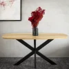 HOMLA Stol Glima Lite Drewno Akacji + Metal 140X70X76 Cm New