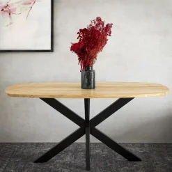 HOMLA Stol Glima Lite Drewno Akacji + Metal 160X80X76 Cm Online