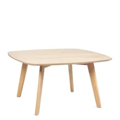 HOMLA Stol Goben W Okleinie Debowej 80X80X42 Cm Naturalny New