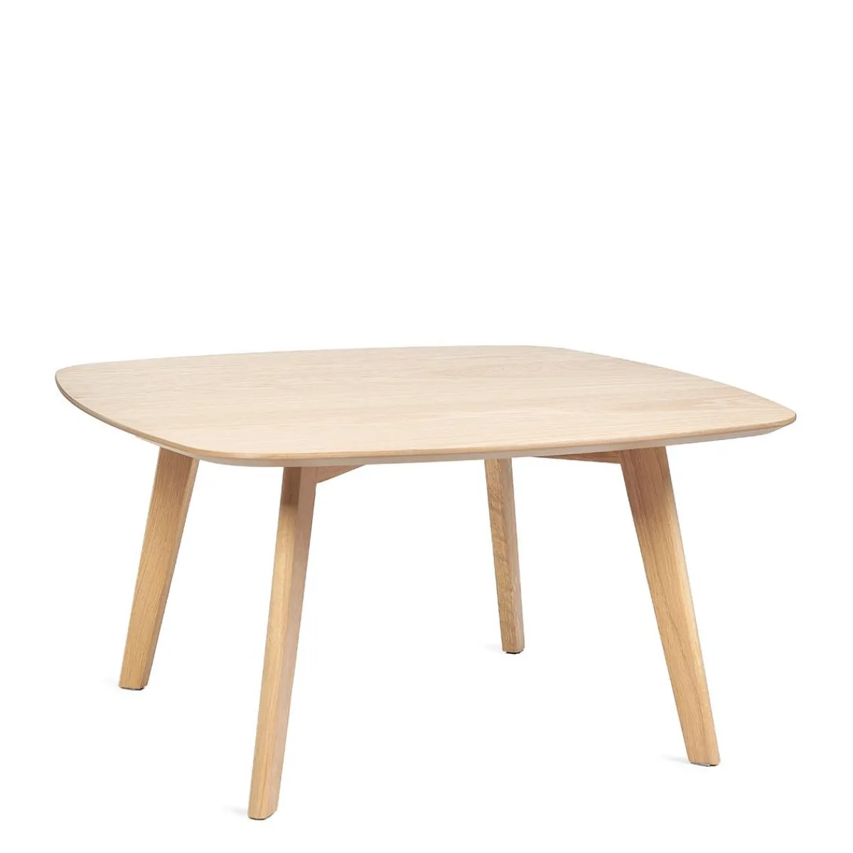 HOMLA Stol Goben W Okleinie Debowej 80X80X42 Cm Naturalny New
